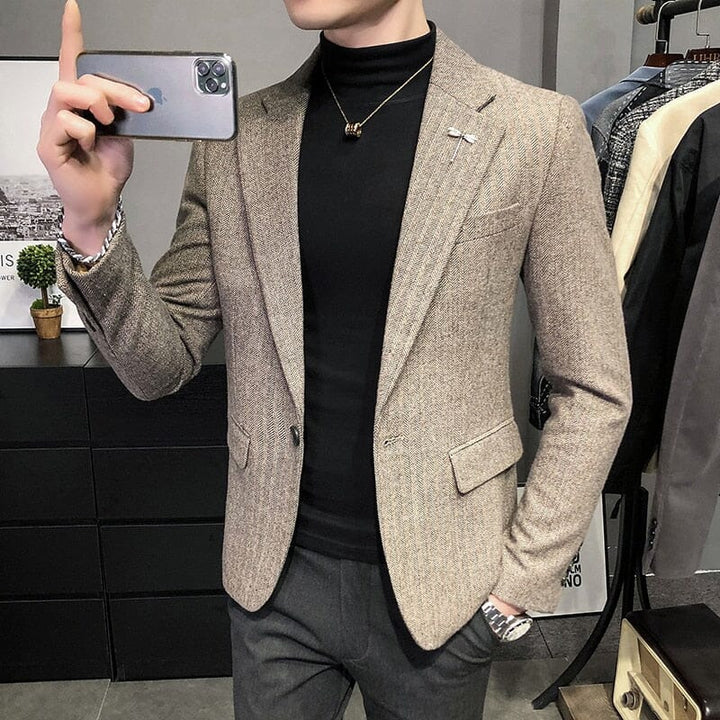 Blazer Masculino Slim Fit Moderno LC121 – Loja Charmme