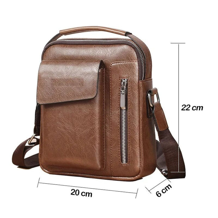 Bolsa de Ombro Masculina de Couro LC091 Prod32 Loja Charmme 