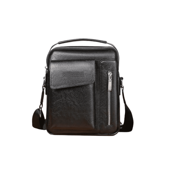 Bolsa de Ombro Masculina de Couro LC091 Prod32 Loja Charmme Preto 