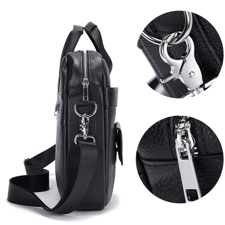 Bolsa Masculina Couro Legítimo Para Notebook - LC143 Prod203 Loja Charmme 