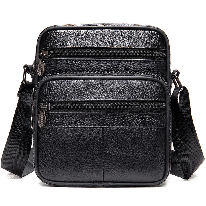 Bolsa Mensageiro Masculina de Couro - LC106 Prod133 Loja Charmme Preto 