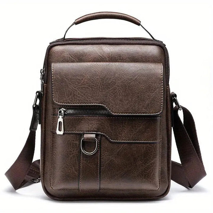 Bolsa Transversal Masculina de Couro LC094 Prod34 Loja Charmme Café 