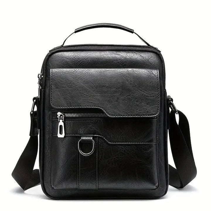 Bolsa Transversal Masculina de Couro LC094 Prod34 Loja Charmme Preto 