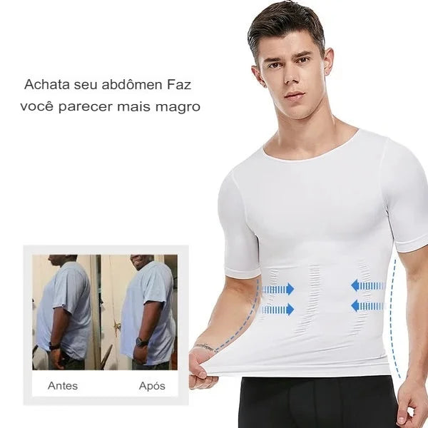 Camisa de Compressão Masculina Modeladora Prod260 Loja Charmme 