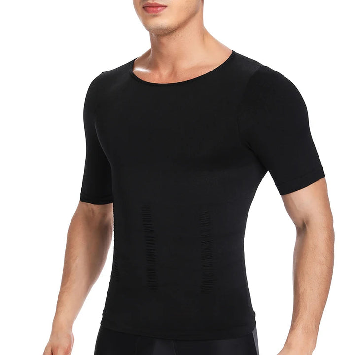 Camisa de Compressão Masculina Modeladora Loja Charmme A Black XXXL 