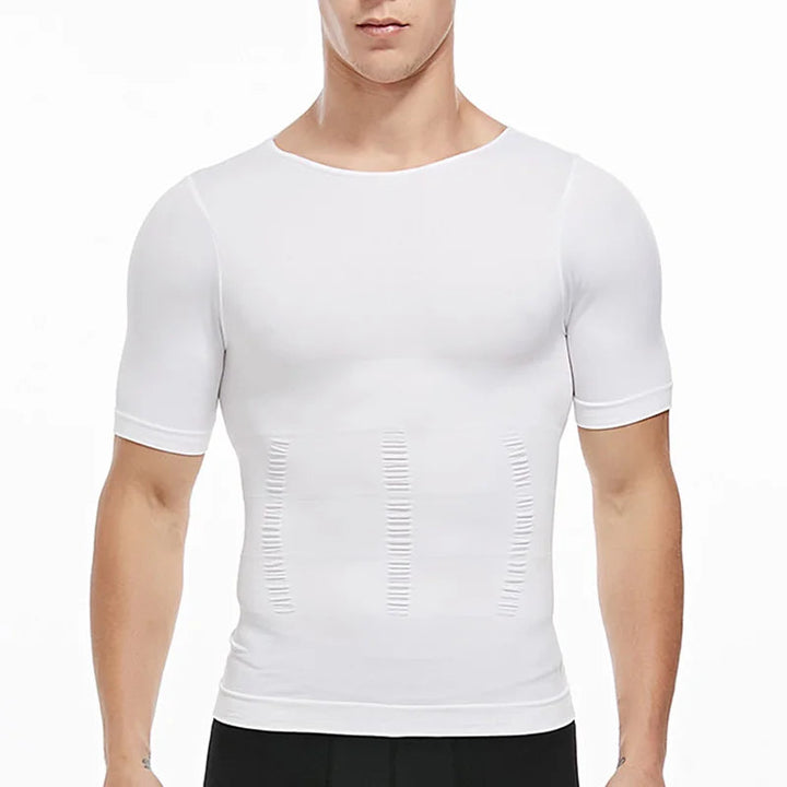 Camisa de Compressão Masculina Modeladora Loja Charmme A White XXXL 