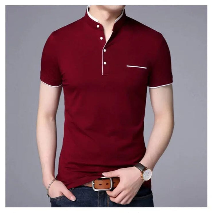 Camisa Gola Henley Masculina LC126 Prod120 Loja Charmme 