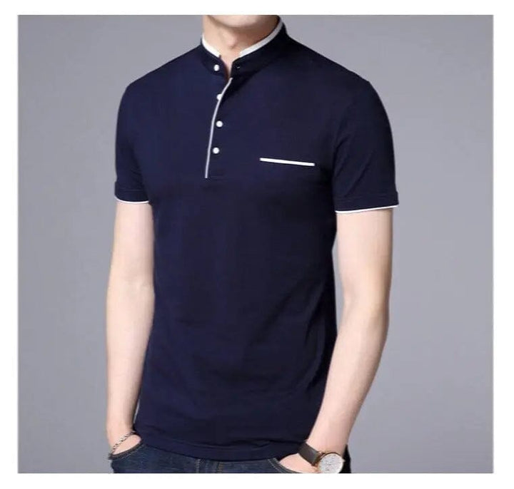 Camisa Gola Henley Masculina LC126 Prod120 Loja Charmme 