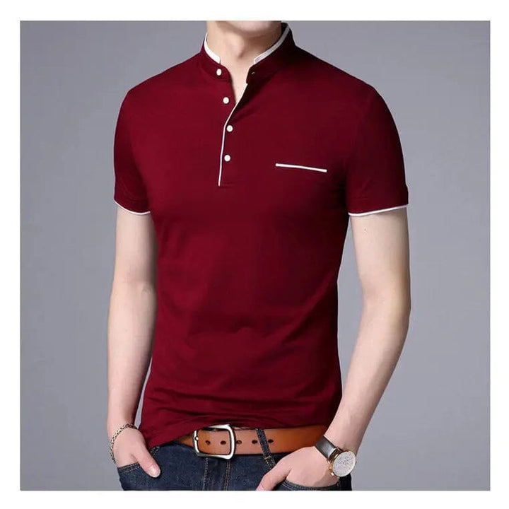 Camisa Gola Henley Masculina LC126 Prod120 Loja Charmme 