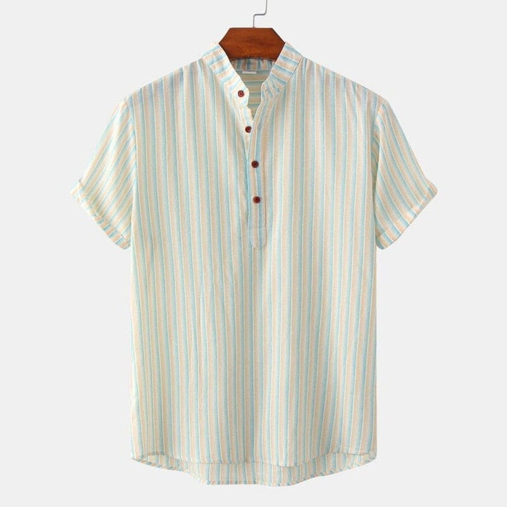 Camisa Manga Curta Gola Padre Masculina - LC1014 Prod25 Loja Charmme 