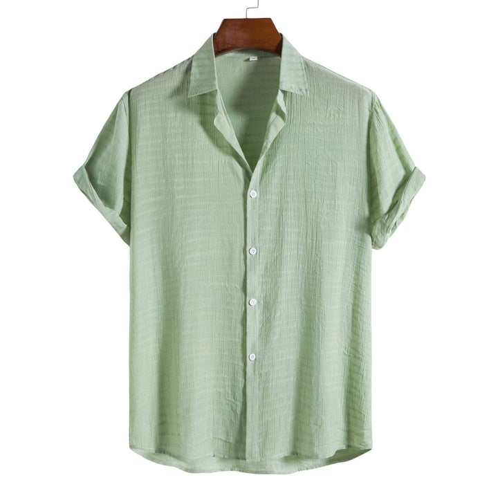 Camisa Manga Curta Masculina Casual - LC1040 Prod58 Loja Charmme Verde claro P 