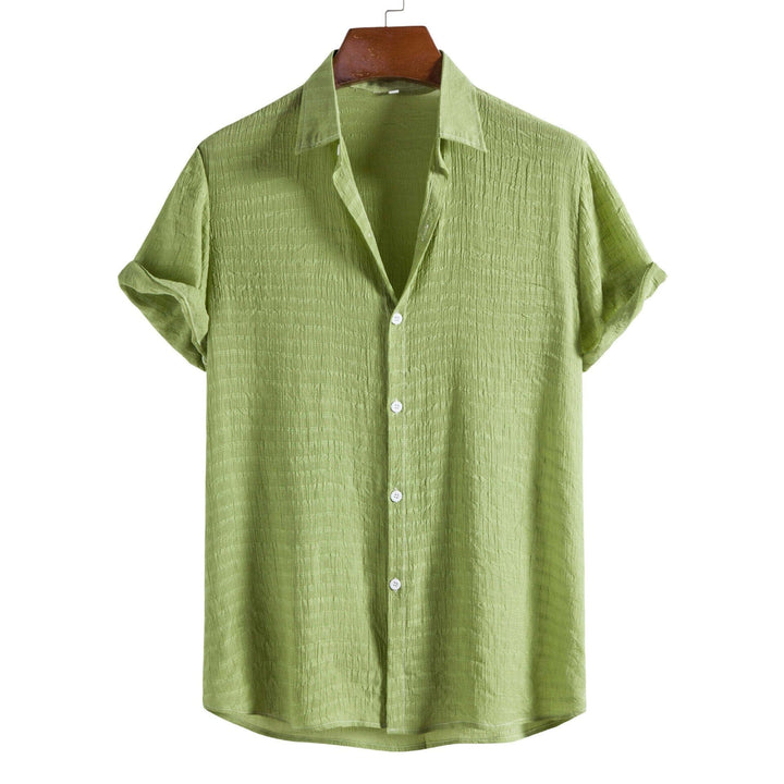 Camisa Manga Curta Masculina Casual - LC1040 Prod58 Loja Charmme Verde P 