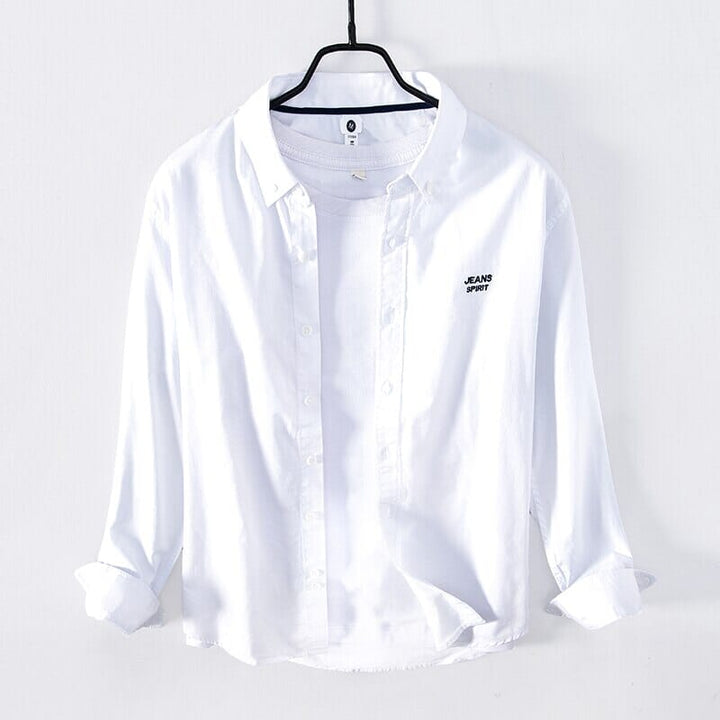 Camisa Manga Longa Masculina Casual - LC906 Prod69 Loja Charmme Branco PP 