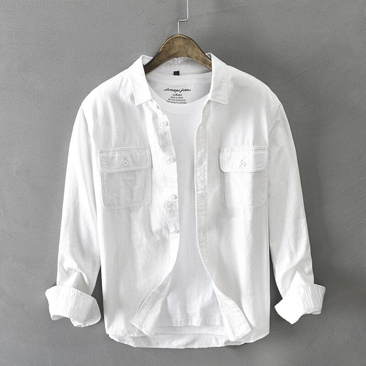 Camisa Manga Longa Masculina Casual - LC908 Prod71 Loja Charmme Branco PP 