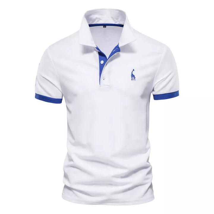 Camisa Masculina Gola Polo Slim LC112 Prod106 Loja Charmme Branco P 