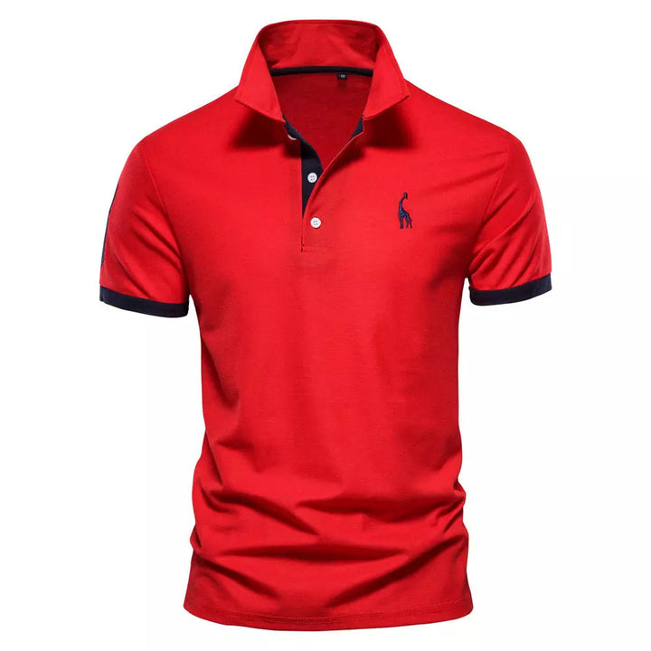 Camisa Masculina Gola Polo Slim LC112 Prod106 Loja Charmme Vermelho P 