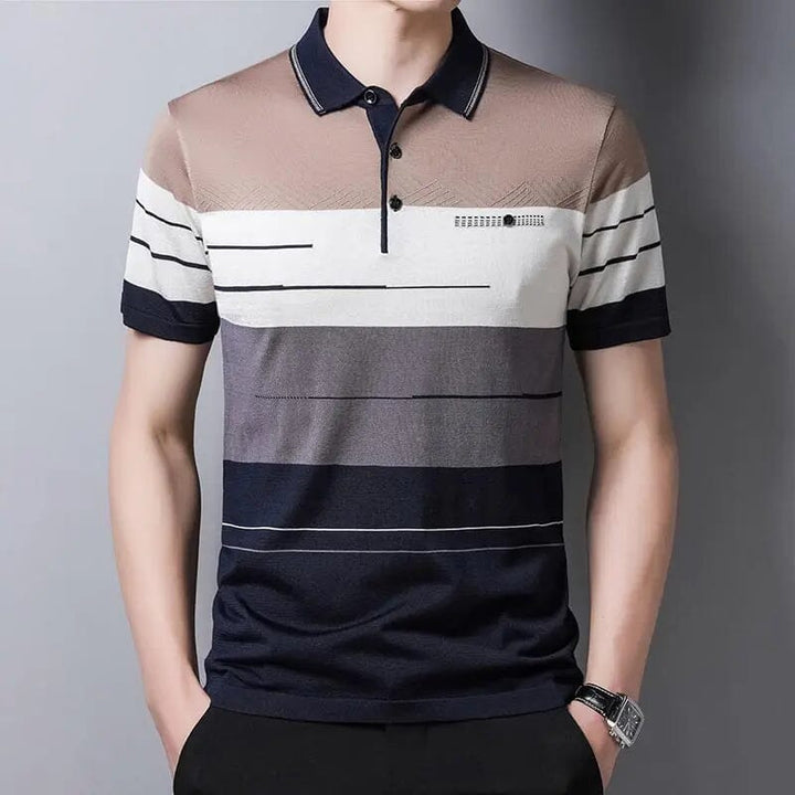 Camisa Masculina Gola Polo LC114 Prod108 Loja Charmme Cinza PP 