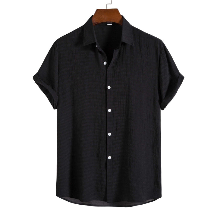 Camisa Masculina Manga Curta Casual - LC1019 Prod30 Loja Charmme Preto P 