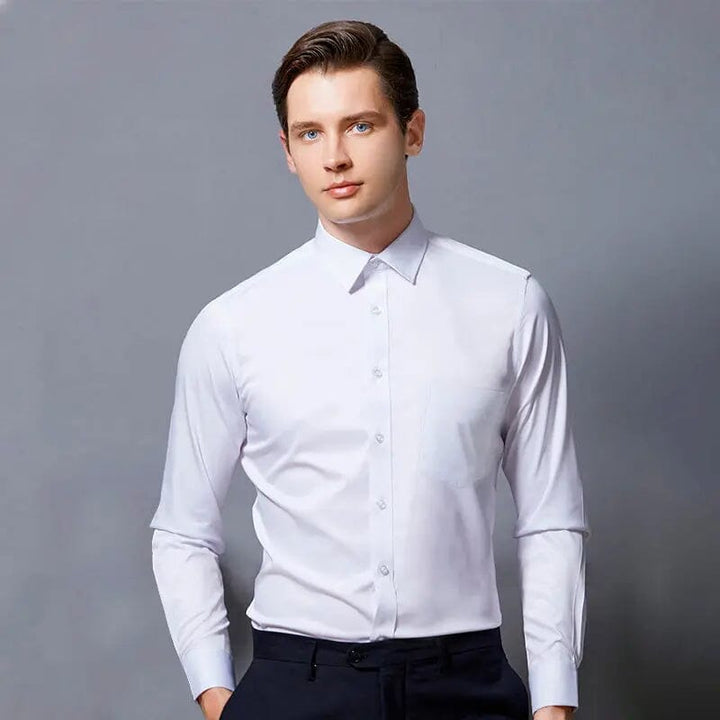 Camisa Social Masculina Branca Manga Longa - LC12 Prod214 Loja Charmme 