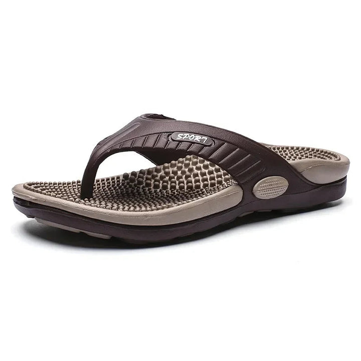 Chinelo Massageador Masculino Ortopédico Loja Charmme Brown 46 