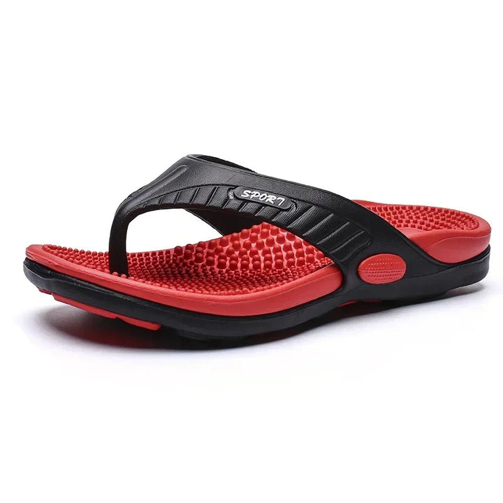 Chinelo Massageador Masculino Ortopédico Loja Charmme Red 42 