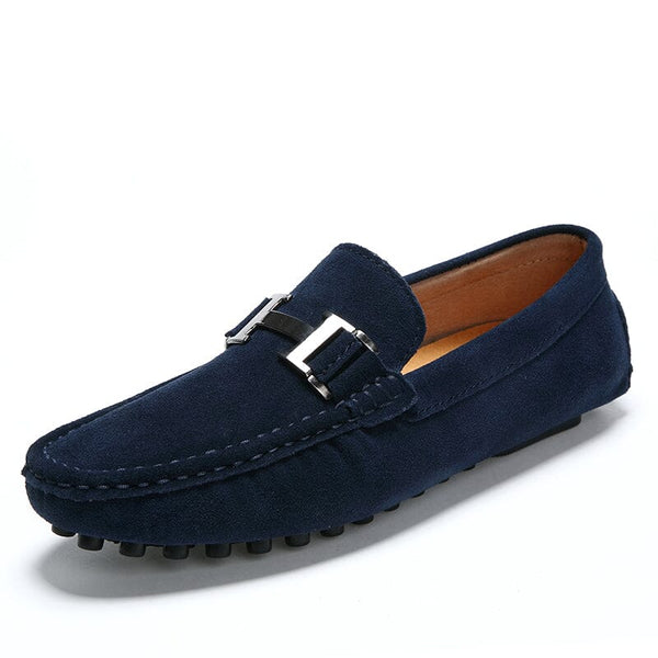 Mocassim Camurça Masculino LC1021 Prod88 Loja Charmme Azul 36 