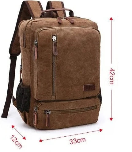 Mochila de Lona Masculina - Bolsa Notebook LC105 Prod126 Loja Charmme 