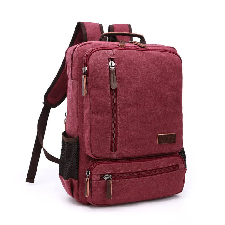 Mochila de Lona Masculina - Bolsa Notebook LC105 Prod126 Loja Charmme Vermelho 