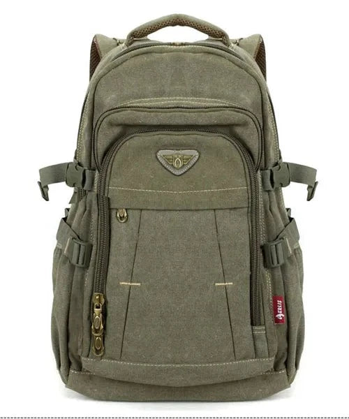 Mochila de Lona Militar Para Notebook - LC121 Prod145 Loja Charmme Verde Militar 