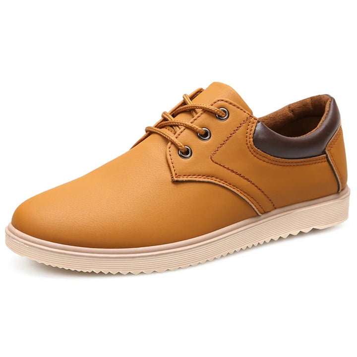 Sapato de Couro Masculino Confortável Casual - LC1030 Prod184 Loja Charmme Amarelo 37 