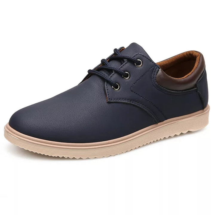 Sapato de Couro Masculino Confortável Casual - LC1030 Prod184 Loja Charmme Azul 37 