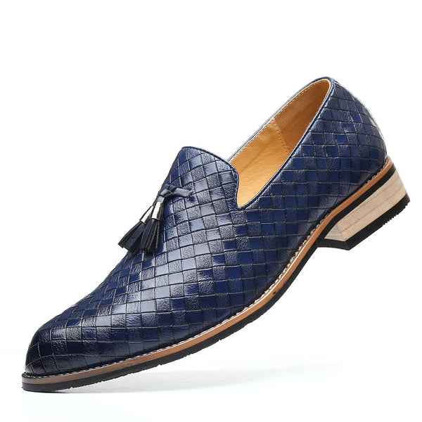 Sapato Social Azul Masculino Oxford de Couro - LC150 Prod209 Loja Charmme Azul 36 