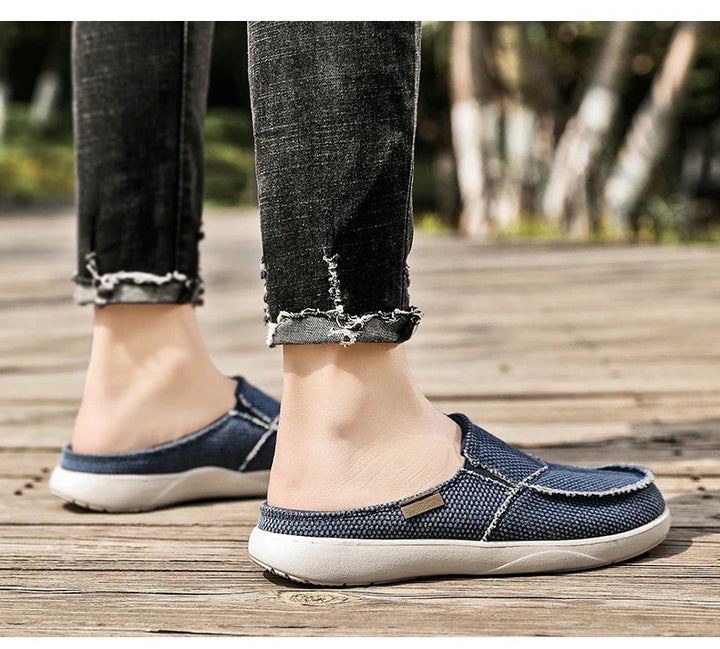 Tênis Slip On Masculino de Lona Casual - LC1032 Prod186 Loja Charmme 