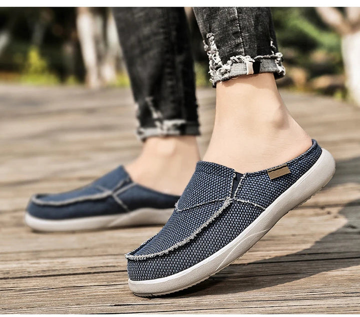 Tênis Slip On Masculino de Lona Casual - LC1032 Prod186 Loja Charmme 